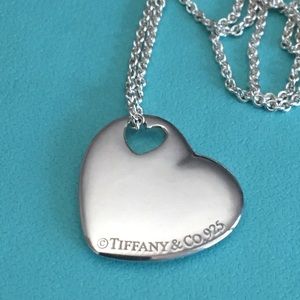 Tiffany & Co. Rare Heart Charm Necklace